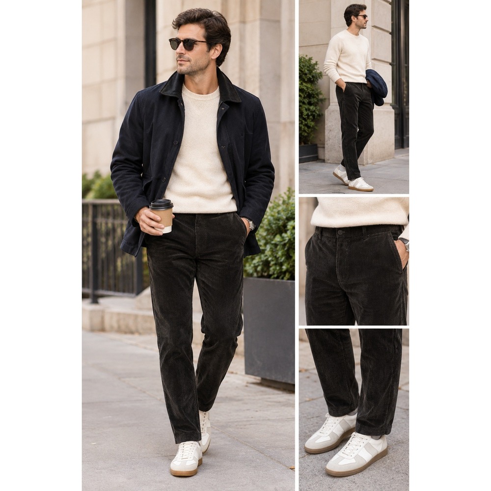 Sid Mashburn Black Corduroy Men’s Pants